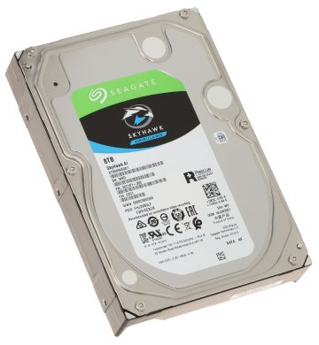 VDIGITĀLĀ VIDEOIERAKSTĪTĀJA DISKS HDD-ST8000VE001 8TB 24/7 SkyHawk AI SEAGATEVDIGITĀLĀ VIDEOIERAKSTĪTĀJA DISKS HDD-ST8000VE001 8TB 24/7 SkyHawk AI SEAGATE