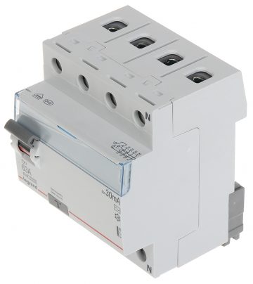 УЗО LE-411709 ТРЕХФАЗНЫЙ ПЕРЕМЕННЫЙ ТОКА 30 мА 63 А LEGRAND