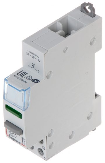 ATSEVIŠĶS BISTABILS VADĪBAS SLĒDZIS AR LAMPIŅU LE-412914 1X NO 20 A LEGRAND