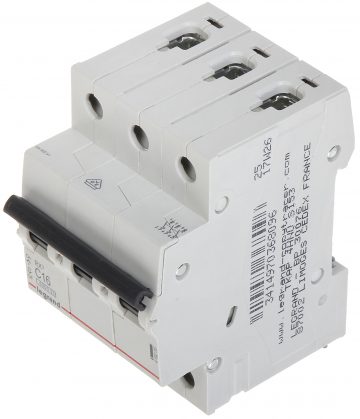 GRANDINĖS IŠJUNGIKLIS LE-419235 TRIJŲ FAZIŲ 16 A C TIPO LEGRAND