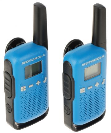 2 PMR RADIOTELEFONU KOMPLEKTS MOTOROLA-T42/BLUE 446.1 MHz ... 446.2 MHz2 PMR RADIOTELEFONU KOMPLEKTS MOTOROLA-T42/BLUE 446.1 MHz ... 446.2 MHz