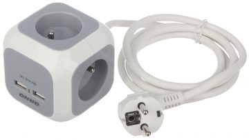 MAITINIMO PASKIRSTYMO ĮRENGINIAI OR-AE-13144 (4 LIZDAI + 2 USB) ORNO