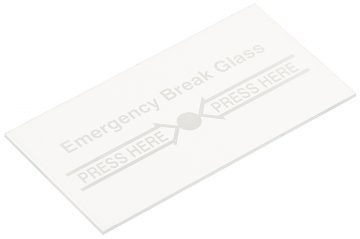 ЗАПАСНАЯ СТЕКЛЯННАЯ ПАНЕЛЬ PW-C1/СТЕКЛО ДЛЯ КНОПОК АВАРИЙНОГО ОТКРЫВАНИЯ ДВЕРИ