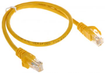 PATCHCORD RJ45/0.5-YELLOW 0.5 mPATCHCORD RJ45/0.5-YELLOW 0.5 m