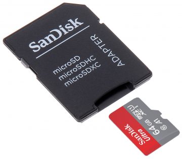ATMIŅAS KARTE SD-MICRO-10/64-SAND microSD UHS-I, SDXC 64 GB SANDISK