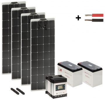 SAULES FOTOELEMENTU KOMPLEKTS SP-KIT-4X160/2X80/MPPT-LCD 1730 Wh