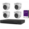 Hikvision 5MP AHD videonovērošanas komplekts (DVR + 4 turret kameras+HDD 2TB)