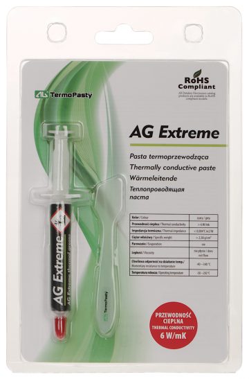 ТЕРМОПАСТА AG-EXTREME/3G 3 г AG THERMOPASTY ТЕРМОПАСТА AG-EXTREME/3G 3 г AG THERMOPASTY