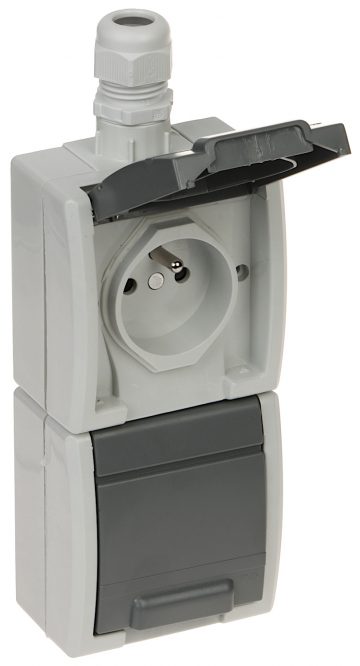 DUBULTA VIRSAPMETUMA LIGZDA AQUANT-G2/V2/EPN 230 V AC 16 A IP65 Elektro-Plast DUBULTA VIRSAPMETUMA LIGZDA AQUANT-G2/V2/EPN 230 V AC 16 A IP65 Elektro-Plast