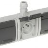 TRIPLE SURFACE SOCKET OUTLET AQUANT-G3/EPN 230 V AC 16 A IP65 Elektro-Plast TRIPLE SURFACE SOCKET OUTLET AQUANT-G3/EPN 230 V AC 16 A IP65 Elektro-Plast