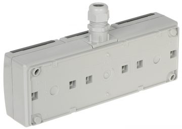 TRIPLE SURFACE SOCKET OUTLET AQUANT-G3/EPN 230 V AC 16 A IP65 Elektro-Plast TRIPLE SURFACE SOCKET OUTLET AQUANT-G3/EPN 230 V AC 16 A IP65 Elektro-Plast