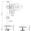 MONITORA GALDA STIPRINĀJUMS BRATECK-LDT66-C01