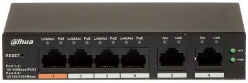 SWITCH POE CS4006-4ET-60 4 PORT DAHUA SWITCH POE CS4006-4ET-60 4 PORT DAHUA