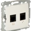 Гнездо антенны RJ-45 + RJ-12 D5T.01/11-SIMON54