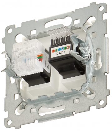 Гнездо антенны RJ-45 + RJ-12 D5T.01/11-SIMON54