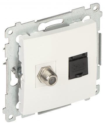 Концевой разъем DASFRJ45.01/11-SIMON54 тип F + RJ45 Концевой разъем DASFRJ45.01/11-SIMON54 тип F + RJ45