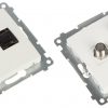Концевая розетка DASFRJ45.01/11-SIMON54 Тип F + RJ45 Концевая розетка DASFRJ45.01/11-SIMON54 Тип F + RJ45
