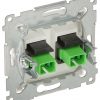 DOUBLE FIBER OPTIC SOCKET DGS2.01/11-SIMON54 SC-APC