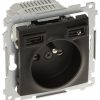 ATSEVIŠĶA KONTAKTLIGZDA AR USB ADAPTERI DGZ1ZUSB2AA.01/49-SIMON54 Premium 230 V 16 A