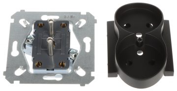ДВОЙНАЯ РОЗЕТКА DGZ2MZ.01/49-SIMON54 250 В 16 А