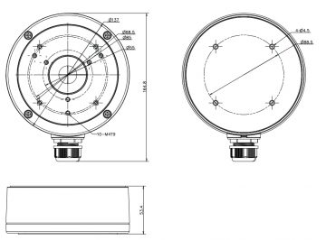 LODVEIDA KAMERU KRONŠTEINS DS-1280ZJ-S(BLACK) Hikvision