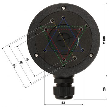 KAMERAS KRONŠTEINS DS-1280ZJ-XS(BLACK) Hikvision