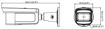 IP PRETVANDĀLISMA KAMERA DS-2CD2623G2-IZS(2.8-12MM)(D) ACUSENSE – 1080p Hikvision