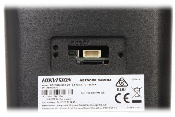 IP PRETVANDĀLISMA KAMERA DS-2CD2646G2-IZS(2.8-12MM)/C/BLACK ACUSENSE – 4 Mpx 2.8 … 12 mm – MOTOZOOM Hikvision