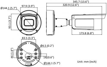 IP PRETVANDĀLISMA KAMERA DS-2CD2646G2-IZS(2.8-12MM)/C/BLACK ACUSENSE – 4 Mpx 2.8 … 12 mm – MOTOZOOM Hikvision