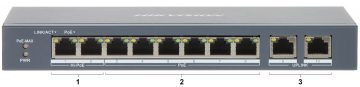 SWITCH POE DS-3E1310HP-EI 8-PORTU Hikvision