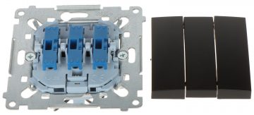 ТРОЙНОЙ ВЫКЛЮЧАТЕЛЬ С ПОДСВЕТКОЙ DW31L.01/49-SIMON54 250 В 10 А
