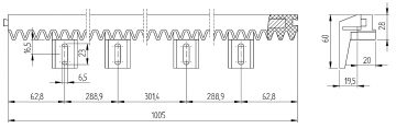 NEILONA ZOBSTIENIS BĪDĀMIEM VĀRTIEM FAAC-SP157