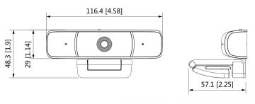 USB TĪMEKĻKAMERA HAC-UZ3-Z-A-0360B-ENG - 1080p 3.6 mm DAHUA