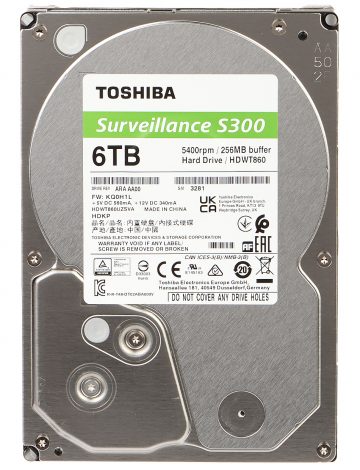 VDIGITĀLĀ VIDEOIERAKSTĪTĀJA DISKS HDD-HDWT860UZSVA 6TB 24/7 TOSHIBA