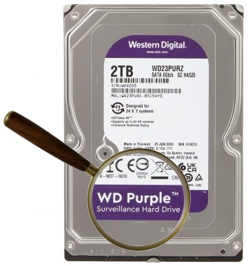 Videonovērošanas disks DISKS HDD WD23PURZ 2TB WESTERN DIGITAL