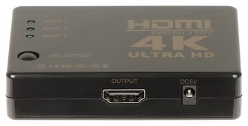 ПЕРЕКЛЮЧАТЕЛЬ HDMI-SW-3/1-IR-4K ПЕРЕКЛЮЧАТЕЛЬ HDMI-SW-3/1-IR-4K