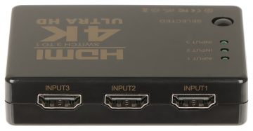 ПЕРЕКЛЮЧАТЕЛЬ HDMI-SW-3/1-IR-4K ПЕРЕКЛЮЧАТЕЛЬ HDMI-SW-3/1-IR-4K