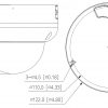 IP PRETVANDĀLISMA KAMERA IPC-HDBW3441R-AS-P-0210B-BLACK WizSense - 4.7 Mpx 2.1 mm DAHUA