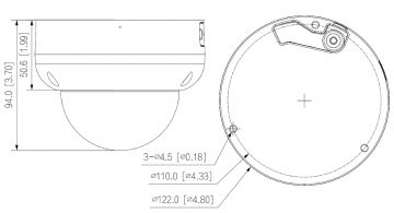 IP PRETVANDĀLISMA KAMERA IPC-HDBW5541R-ASE-0280B-S3-BLACK WizMind S – 5 Mpx 2.8 mm DAHUA