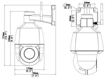 ĀRĒJĀ ĀTRAS ROTĀCIJAS IP KAMERA IPC6312LR-AX4W-VG Wi-Fi, – 1080p 2.8 … 12 mm UNIVIEW