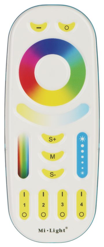 TĀLVADĪBAS PULTS LED APGAISMOJUMA REGULĒŠANAI LED-CONTROL/RF 2.4 GHz, MONO, CCT, RGB, RGBW, RGBCCT (RGBWW) MiBOXER / Mi-Light