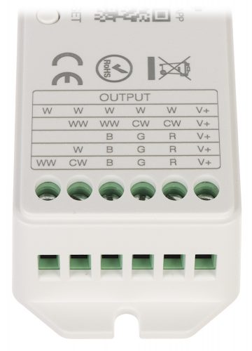 LED APGAISMOJUMA KONTROLIERIS LED-RGBW-WC/WIFI Wi-Fi, 2.4 GHz, RGBCCT (RGBWW) 12 ... 24 V DC MiBOXER / Mi-Light