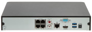 UNIVIEW IP-võrgu videosalvesti Videosalvesti NVR301-04X-P4 4 KANALIT, 4 PoE