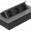 KONTAKTLIGZDU BLOKS MĒBELĒM OR-GM-9032/GR (3 LIGZDAS) ORNO