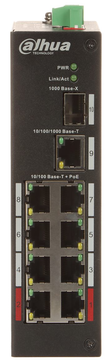 Промышленный коммутатор POE PFS3110-8ET-96-V2 8-портовый SFP DAHUA