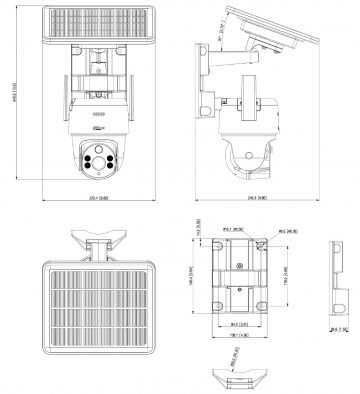 IP KAMERA AR SAULES ĀRĒJA SD2A400HB-GN-AGQ-PV-SP-EAU PIR 4G/LTE - 3.7 Mpx 4 mm DAHUA