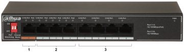SWITCH POE SF1008LP 8-PORTU, 4 PoE DAHUA