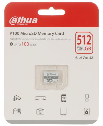 ATMIŅAS KARTE TF-P100/512GB microSD UHS-I, SDXC 512 GB DAHUA