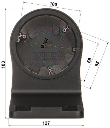 LODVEIDA KAMERU KRONŠTEINS TR-WM03-D-IN-BLACK UNIVIEW