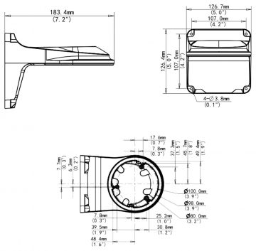 LODVEIDA KAMERU KRONŠTEINS TR-WM03-D-IN-BLACK UNIVIEW